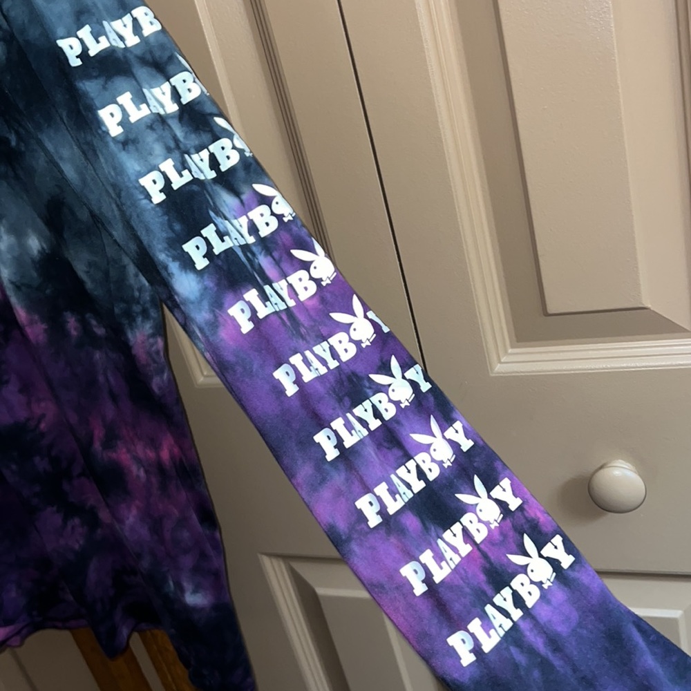 Pac Sun Playboy long sleeve tie-dye shirt. - Picture 2 of 5